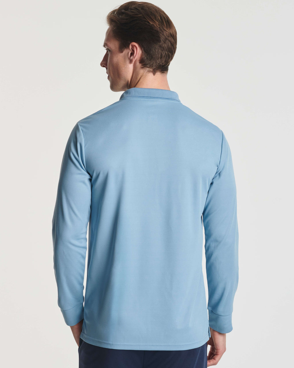 3 Pack: Men's Dry Fit Long-Sleeve Polo Shirt (Available in Big & Tall)