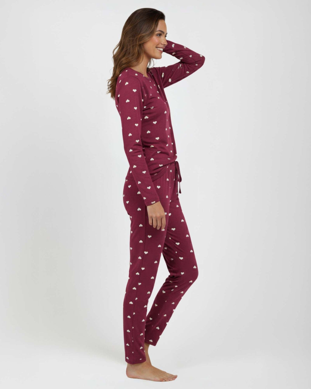 2 Pack: Women’s Pajama Set Super-Soft Long Sleeve Top With Pants
