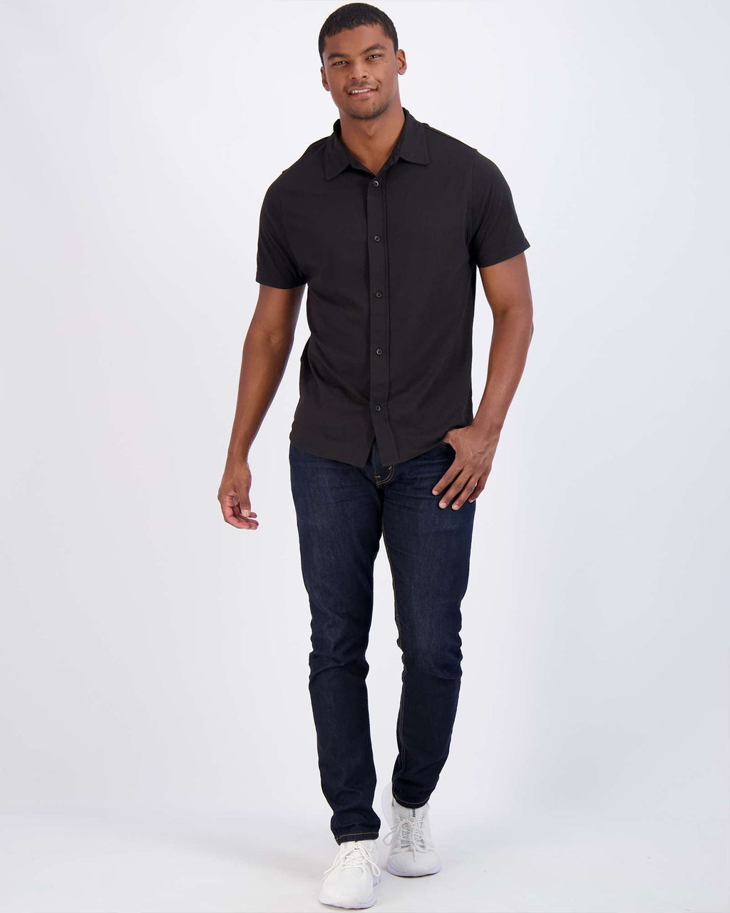 3 Pack: Men's Regular Fit Short Sleeve Button Down Shirt (Available in Big & Tall)