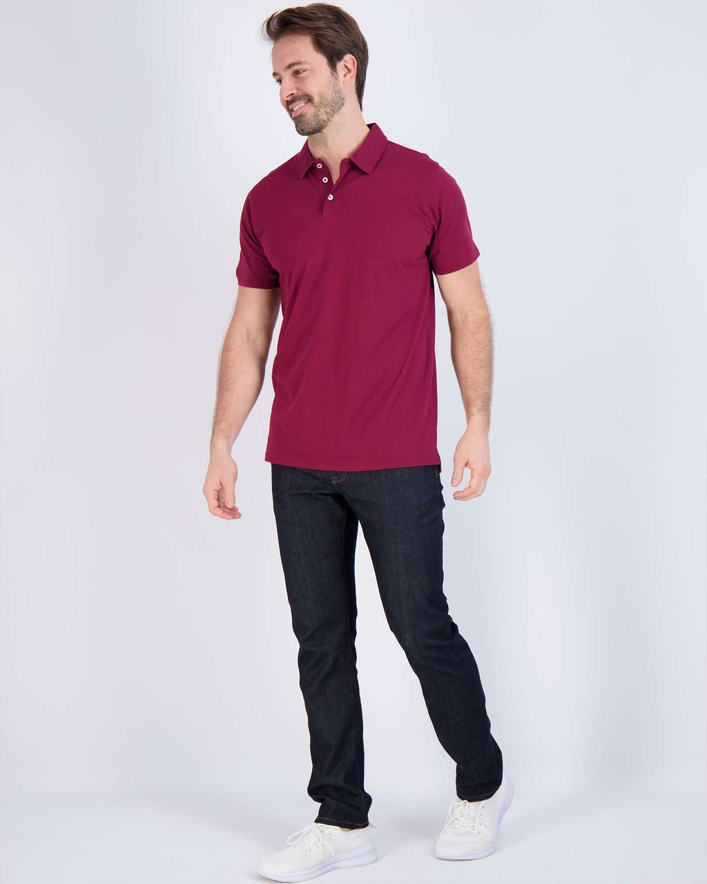 3 Pack: Men's Jersey Cotton Short Sleeve Polo Shirt