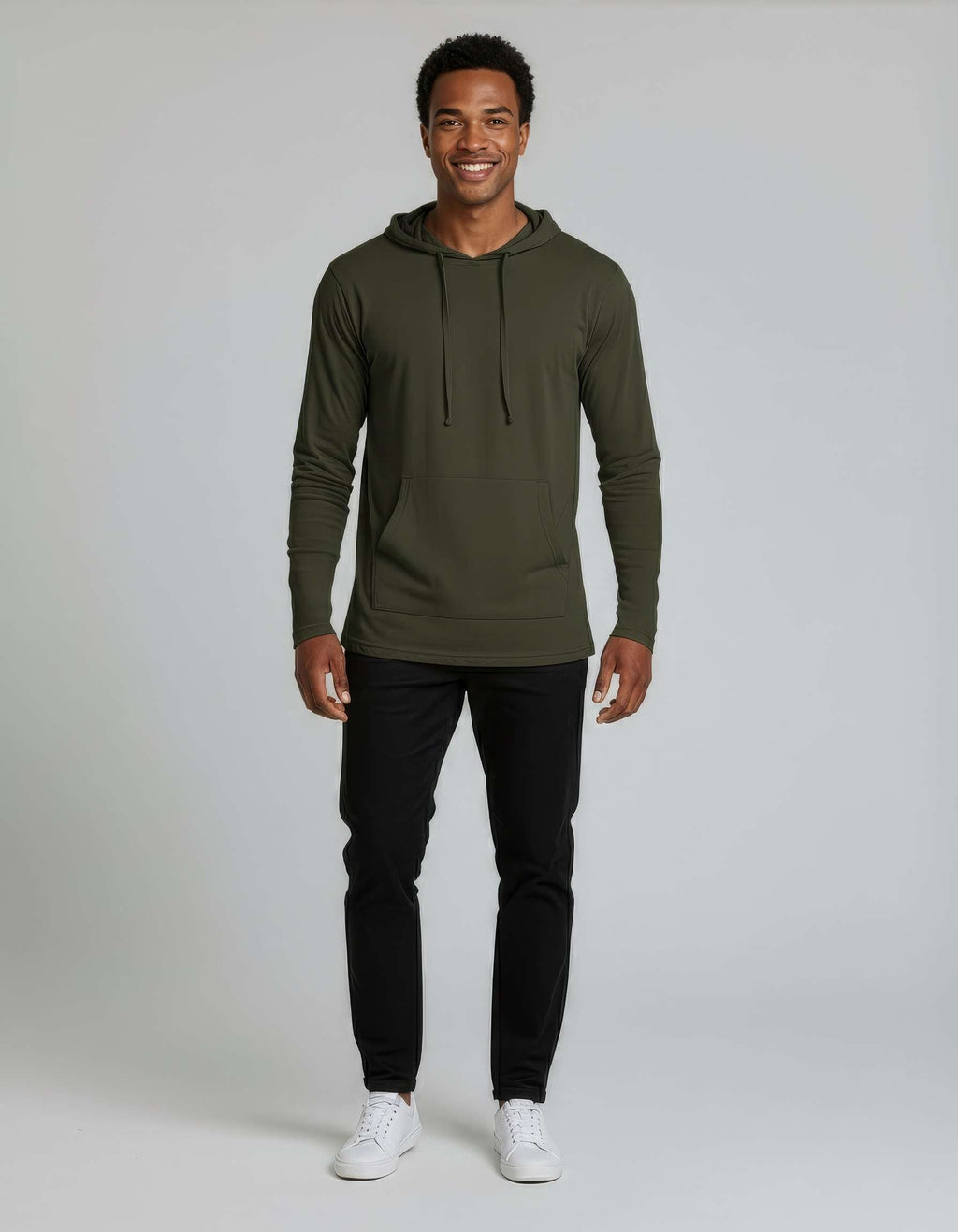 3 Pack: Mens Cotton Lightweight Pullover Hoodie