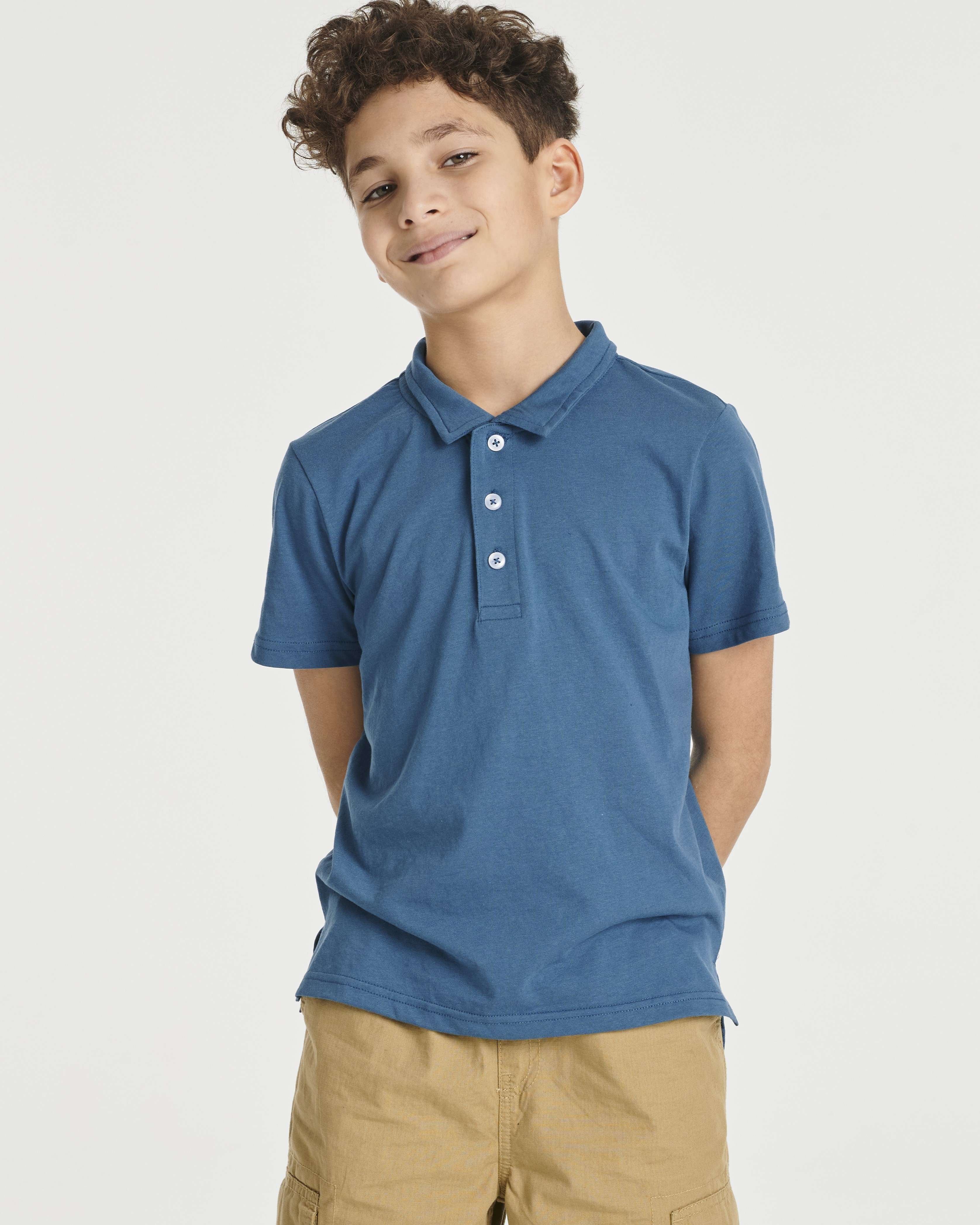3 Pack: Boys' Jersey Cotton Polo Shirt