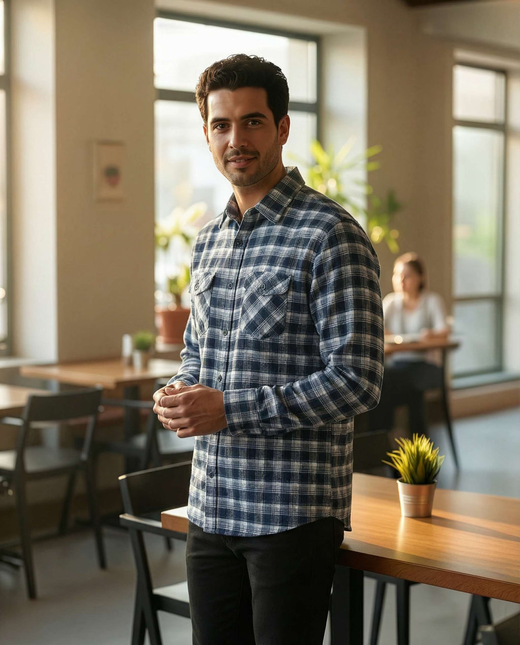 3 Pack: Men's Long-Sleeve Flannel Shirt