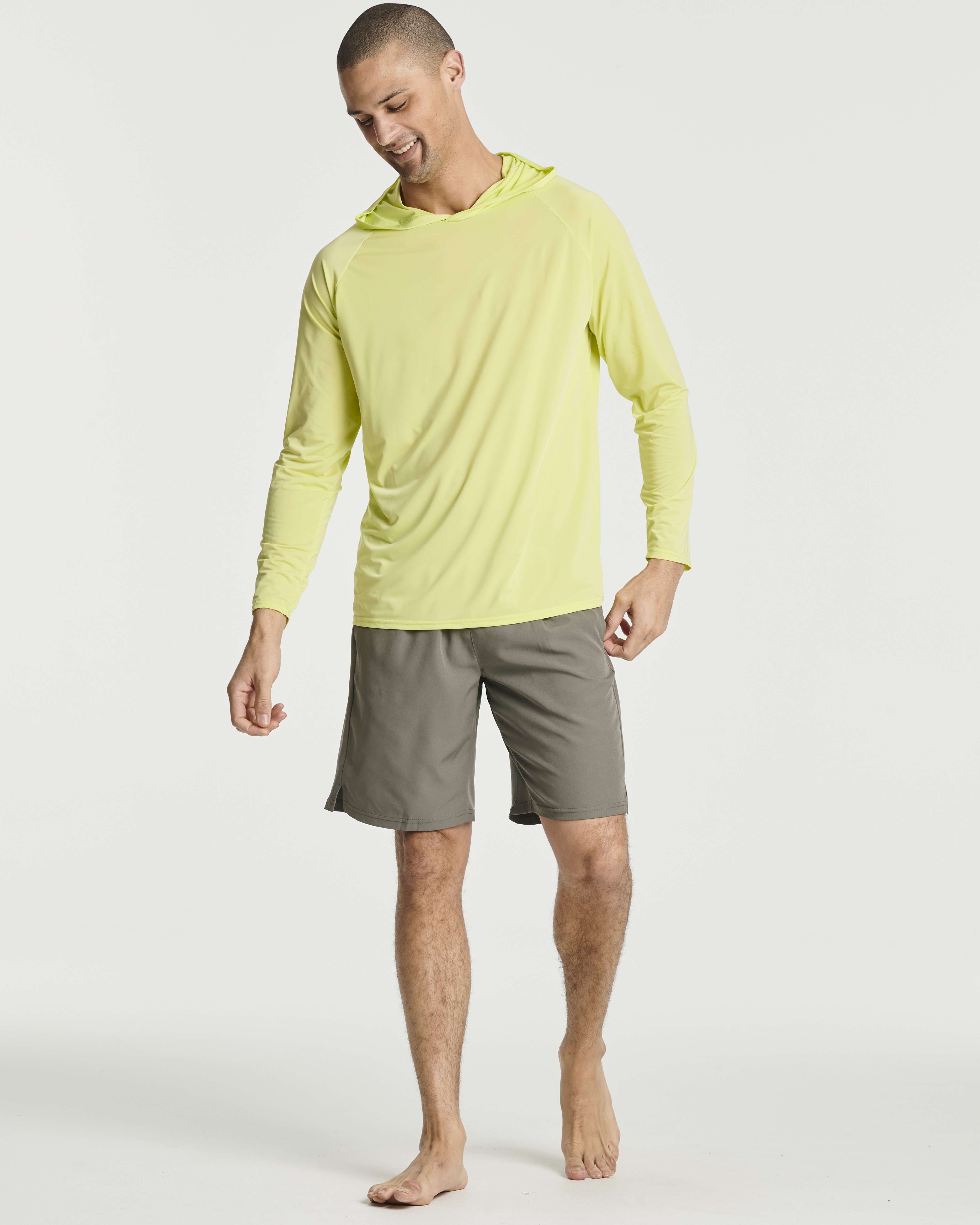 3 Pack: Men's Rash Guard Hoodie (Available In Big & Tall)