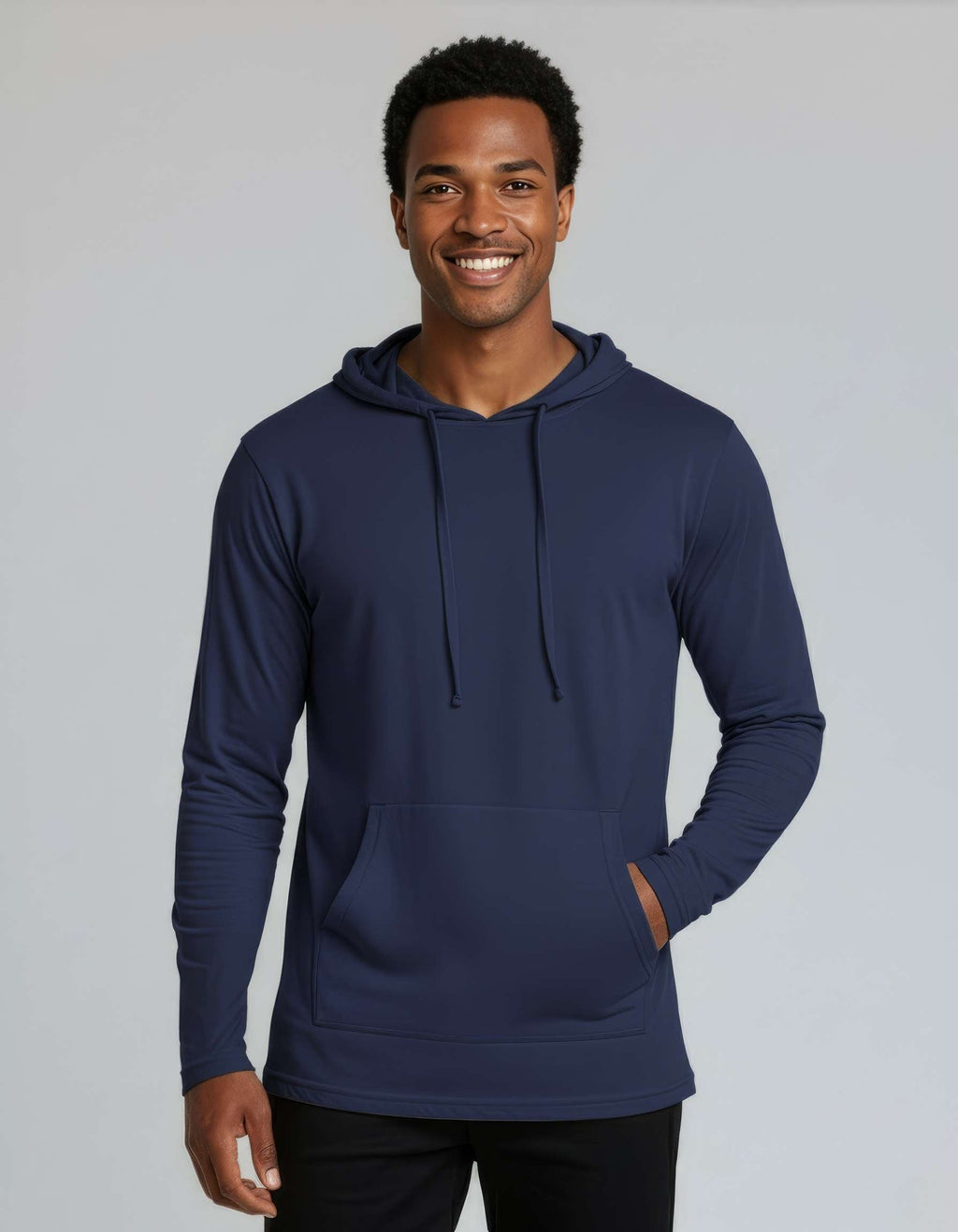 3 Pack: Mens Cotton Lightweight Pullover Hoodie