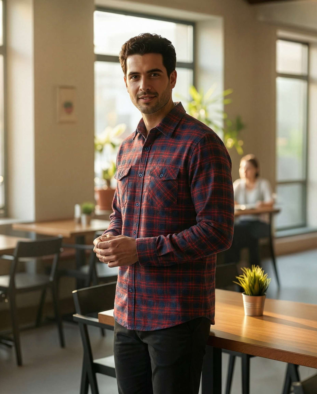 3 Pack: Men's Long-Sleeve Flannel Shirt