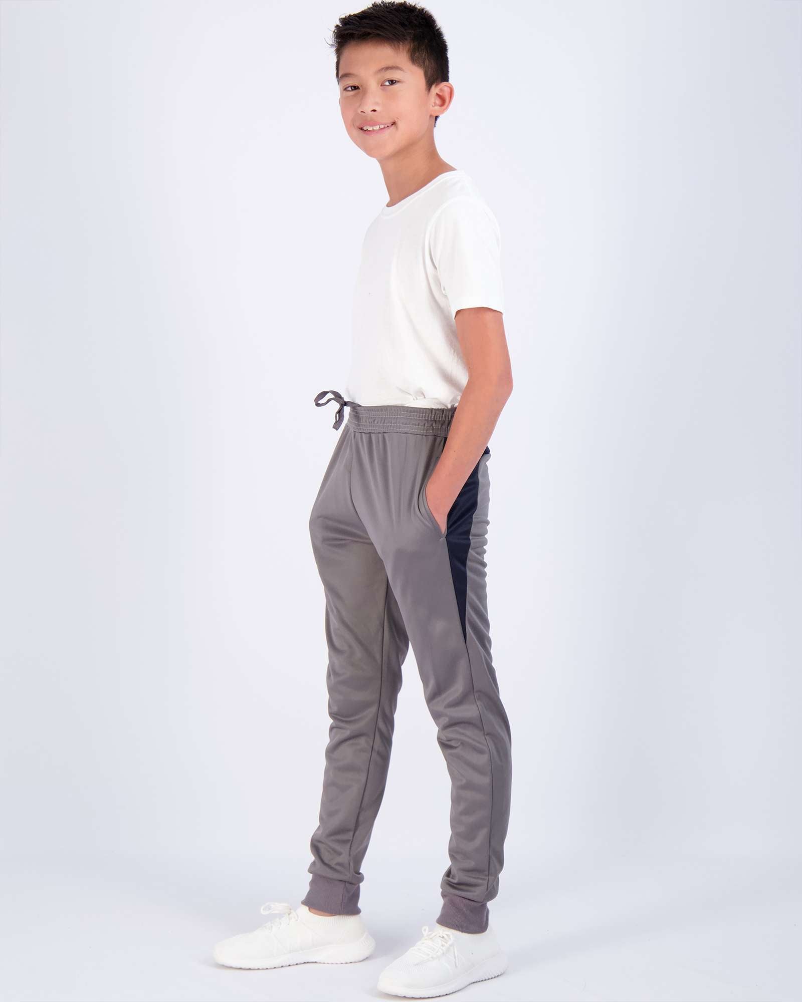3 Pack: Boys Active Fleece-Lined Tricot Jogger Sweatpants