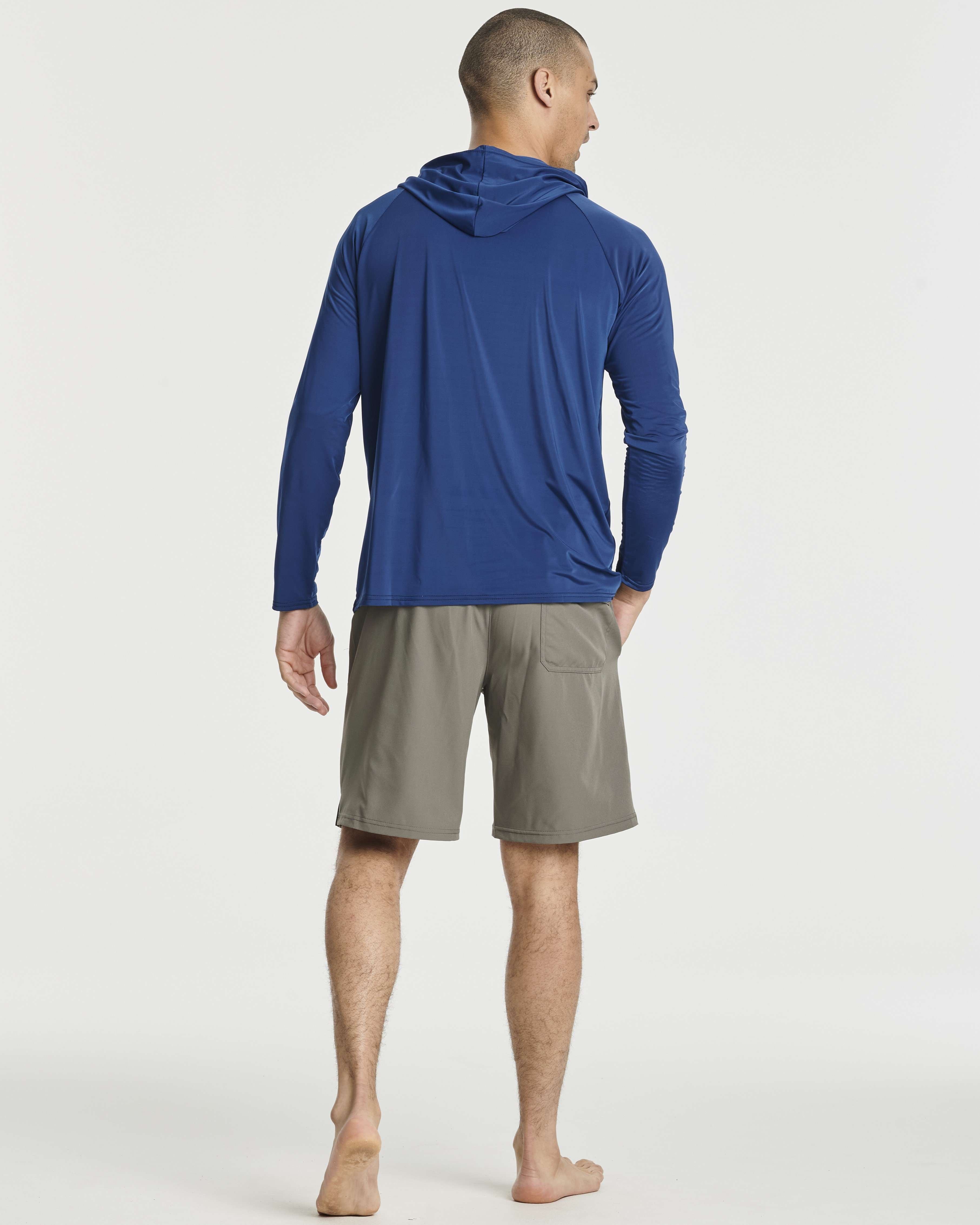 3 Pack: Men's Rash Guard Hoodie (Available In Big & Tall)