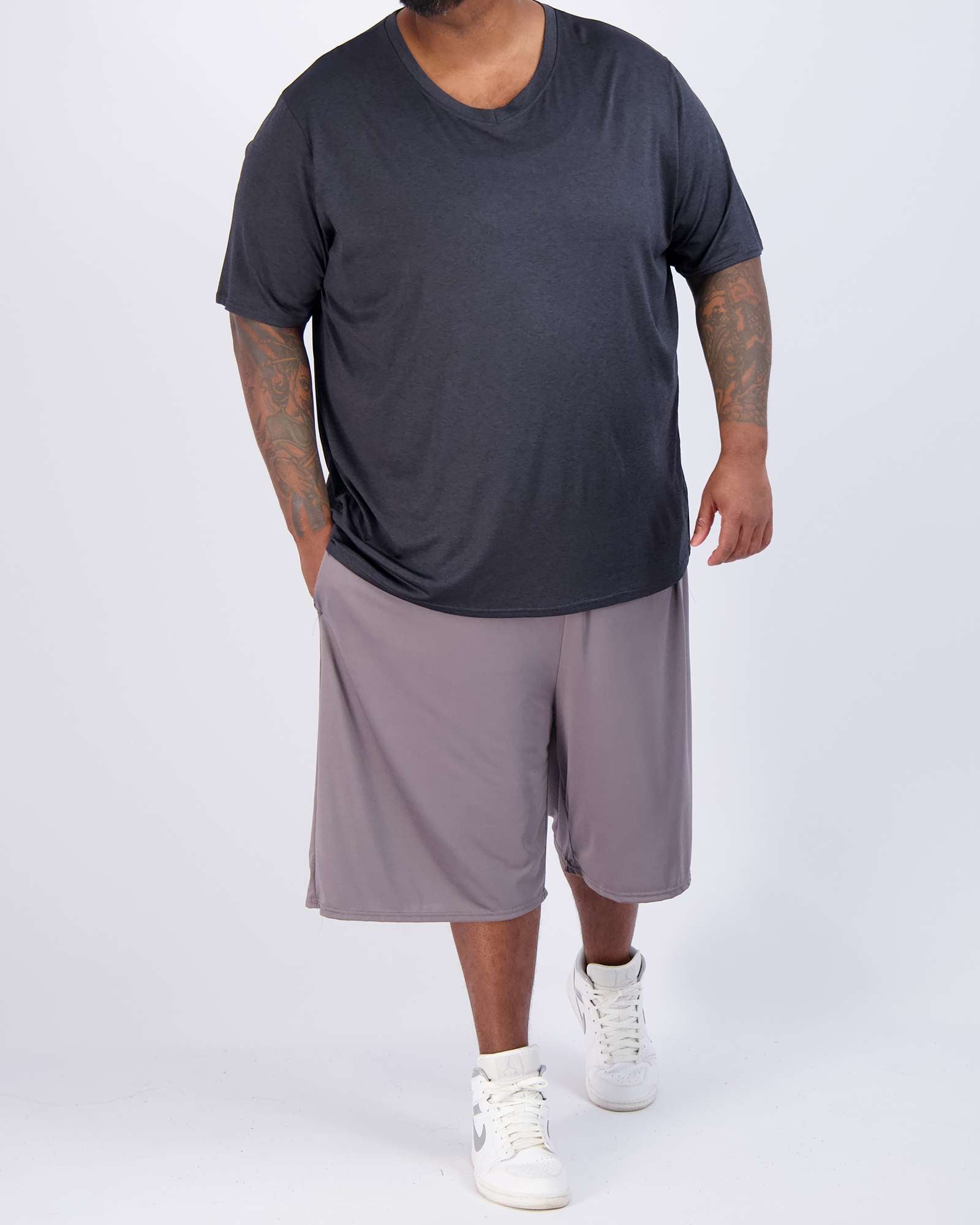 3 Pack: Men's Big & Tall V-Neck Short-Sleeve Dry-Fit T-Shirt