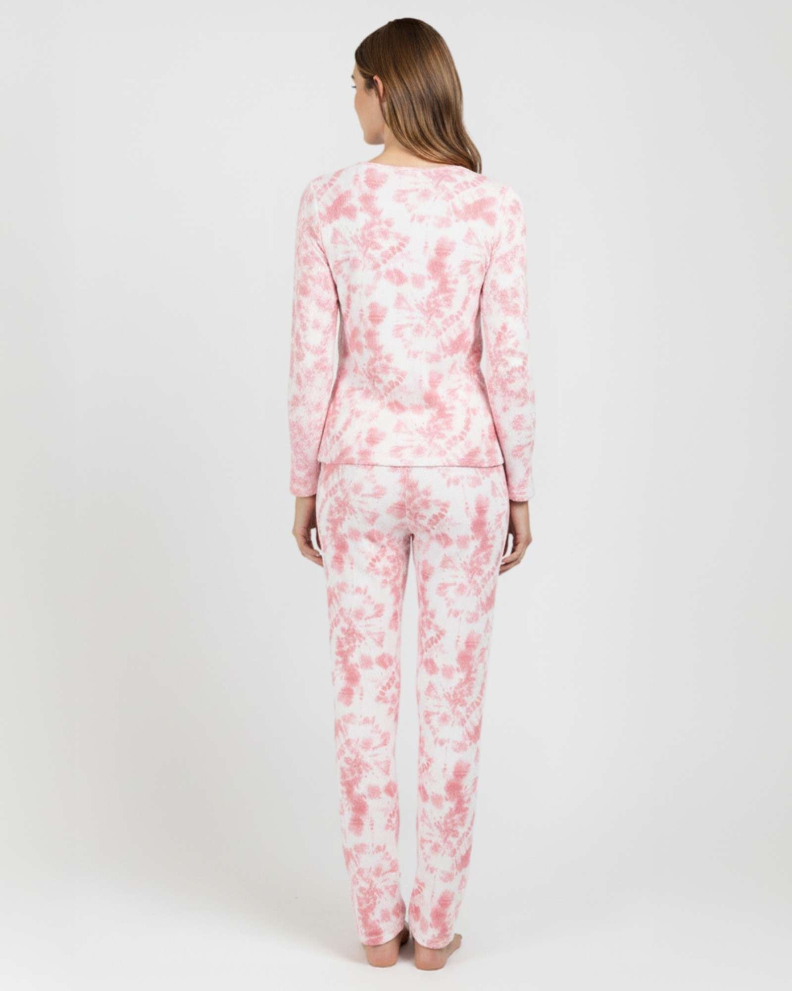 2 Pack: Women’s Pajama Set Super-Soft Long Sleeve Top With Pants