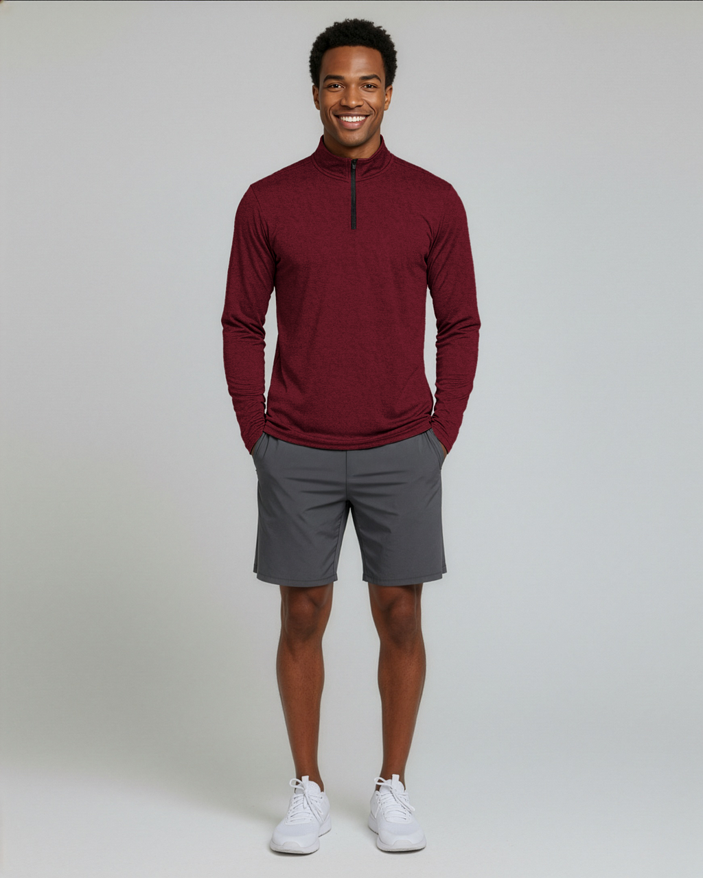 3 Pack: Mens Active Dry-Fit Quarter Zip Pullover (Available in Big & Tall)