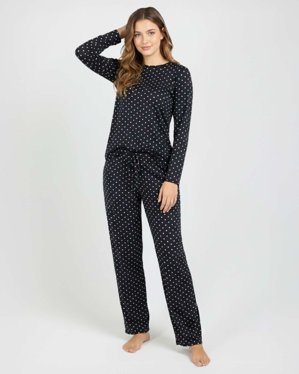 2 Pack: Women’s Pajama Set Super-Soft Long Sleeve Top With Pants