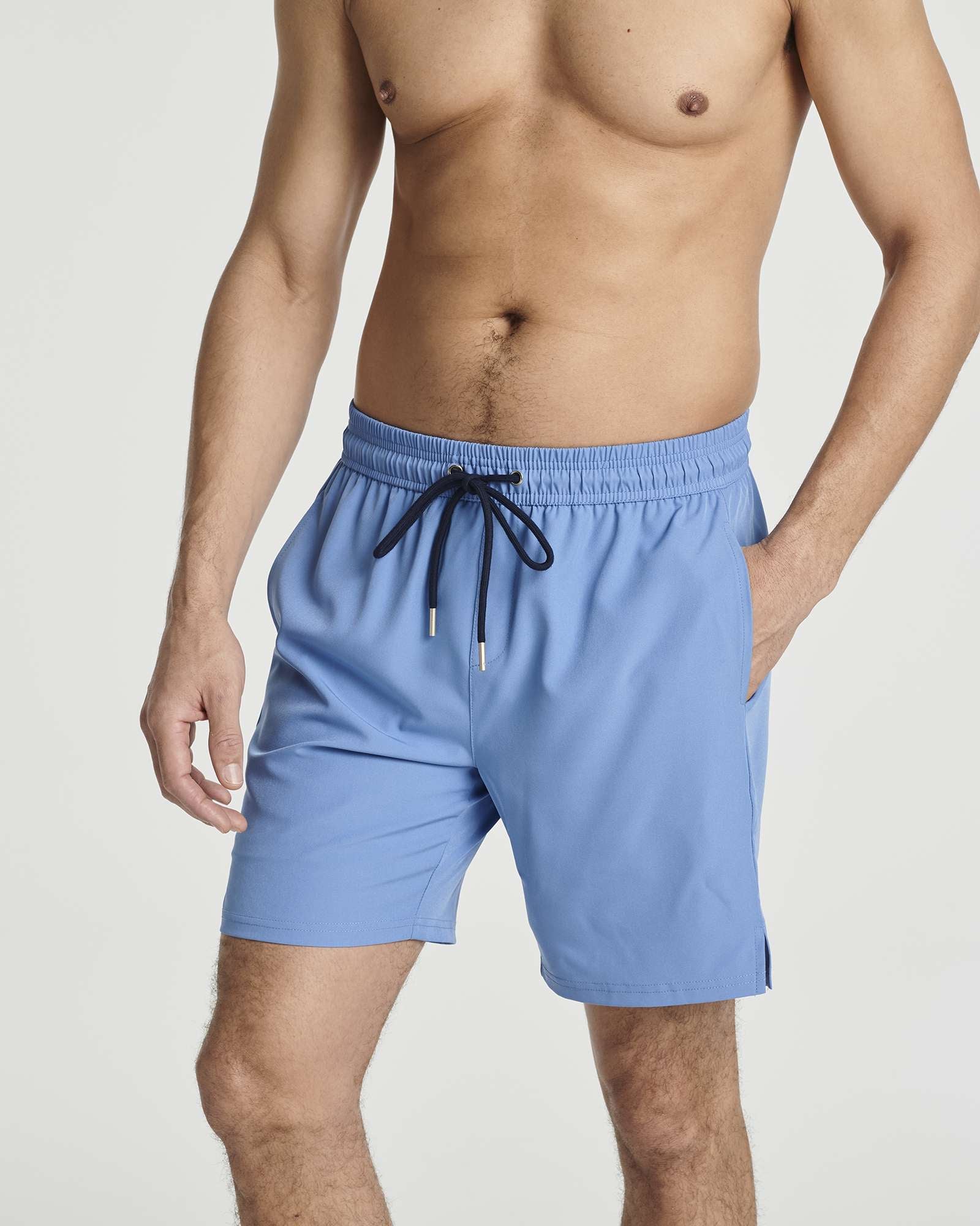 3 Pack: Men's 7" 2-in-1 Swim Trunks with Compression Liner