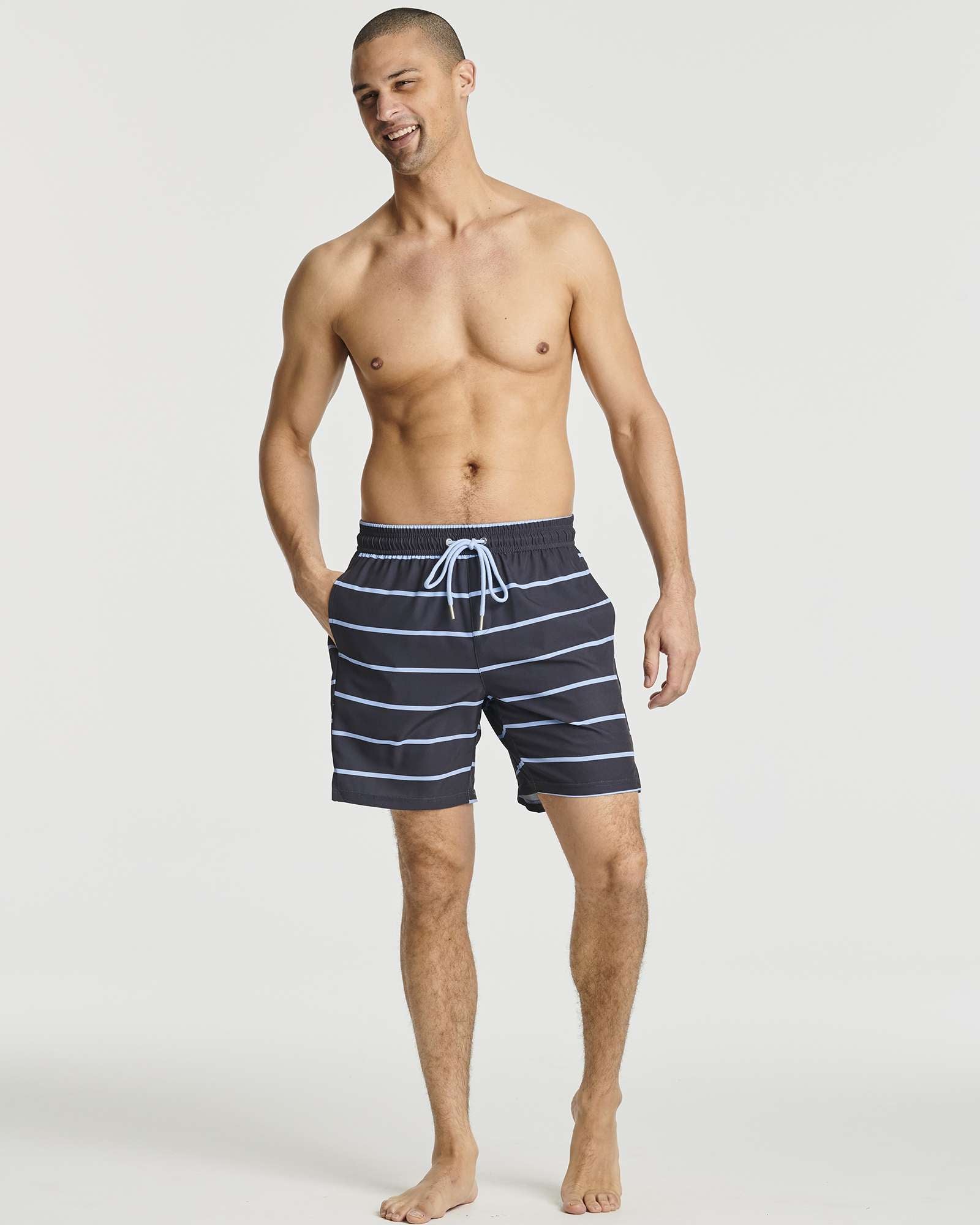 3 Pack: Men's 7" 2-in-1 Swim Trunks with Compression Liner