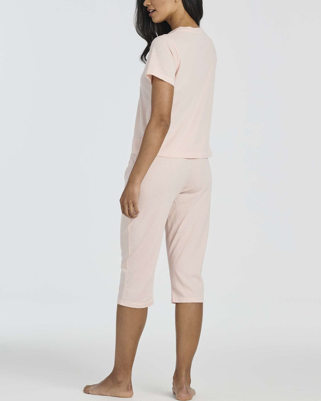 2 Pack: Women's Cotton Pajamas with Capri Pants