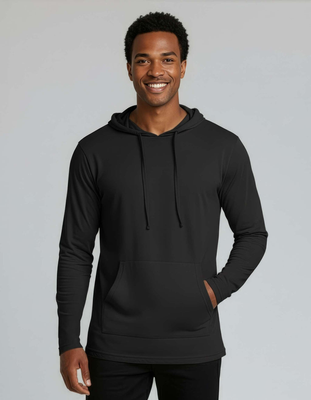 3 Pack: Mens Cotton Lightweight Pullover Hoodie