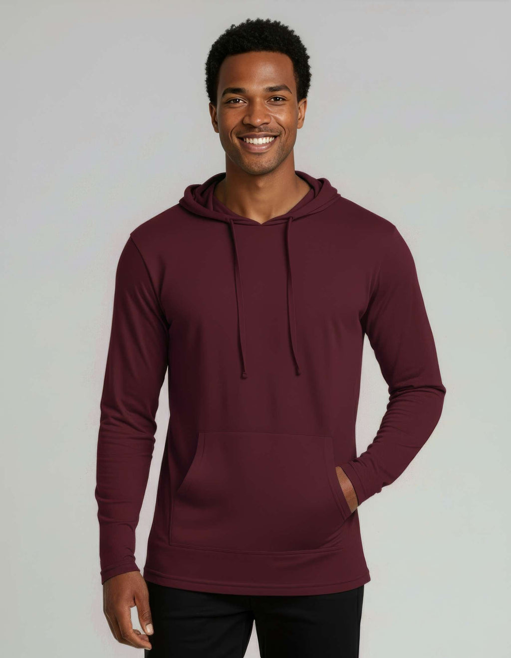 3 Pack: Mens Cotton Lightweight Pullover Hoodie