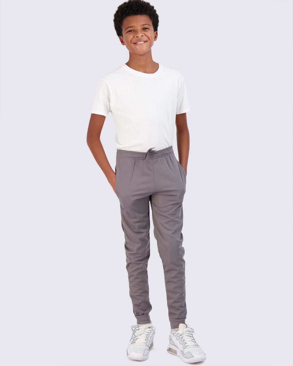 3 Pack: Boys Active Fleece-Lined Tricot Jogger Sweatpants