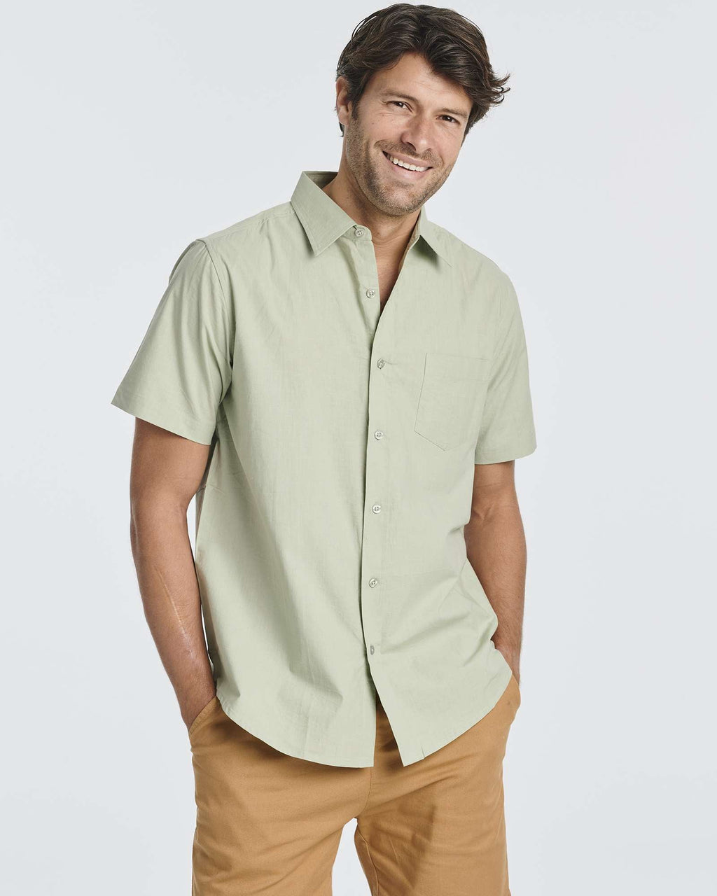 3 Pack: Men's Short-Sleeve Poplin Shirt (Available In Big & Tall)