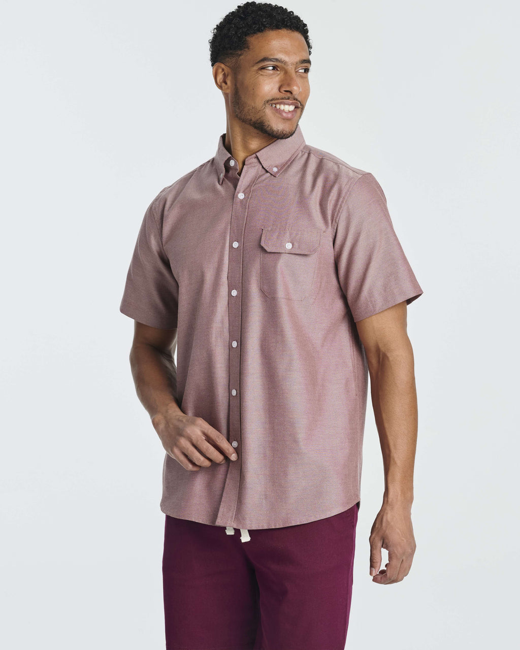 3 Pack: Men's Short-Sleeve Oxford Shirt (Available in Big & Tall)