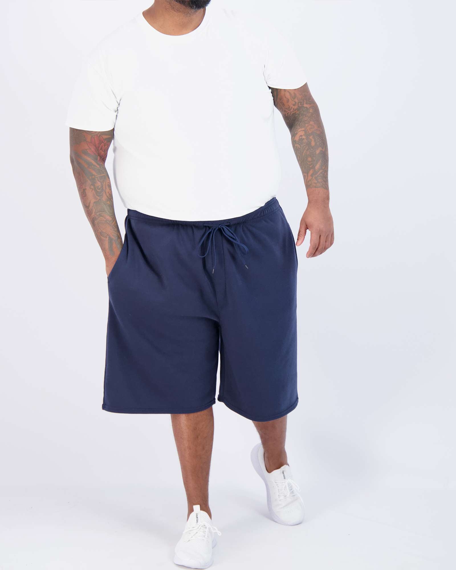3 Pack: Mens 9" Fleece Casual Lounge Shorts