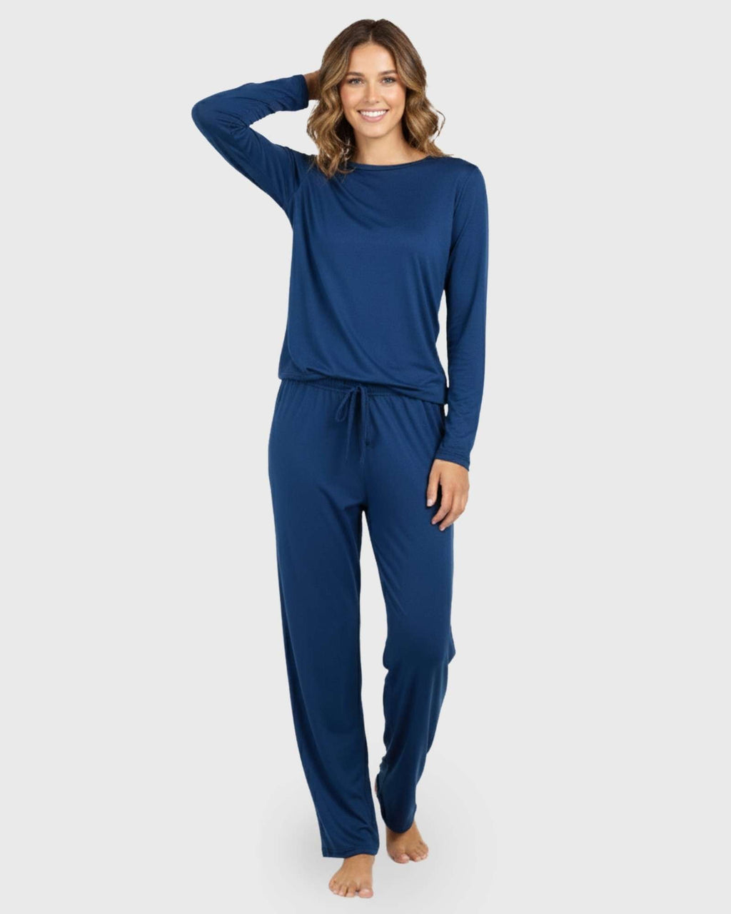2 Pack: Women’s Pajama Set Super-Soft Long Sleeve Top With Pants