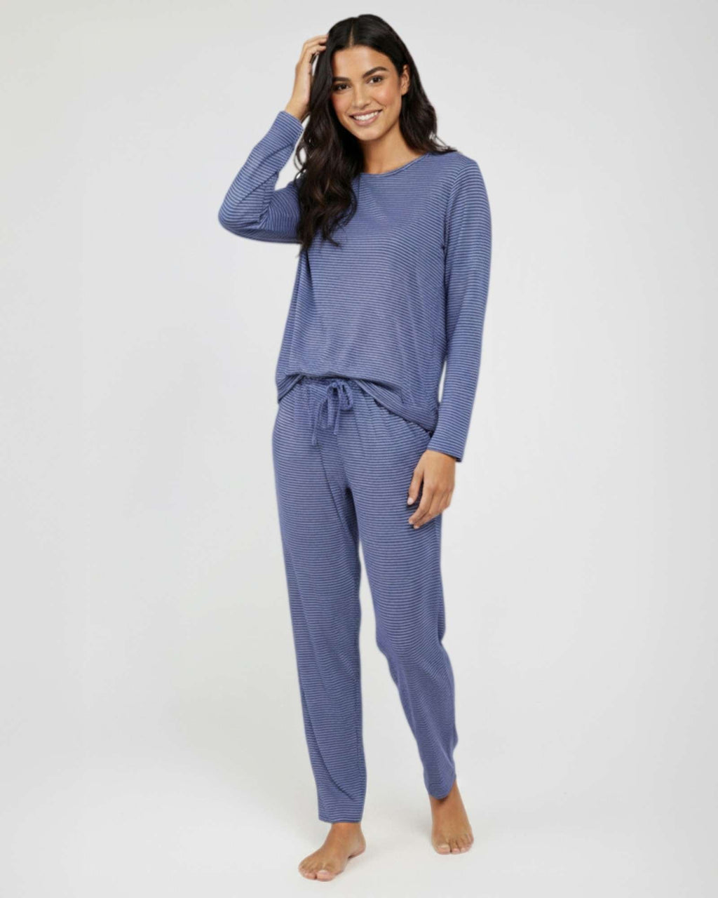 2 Pack: Women’s Pajama Set Super-Soft Long Sleeve Top With Pants