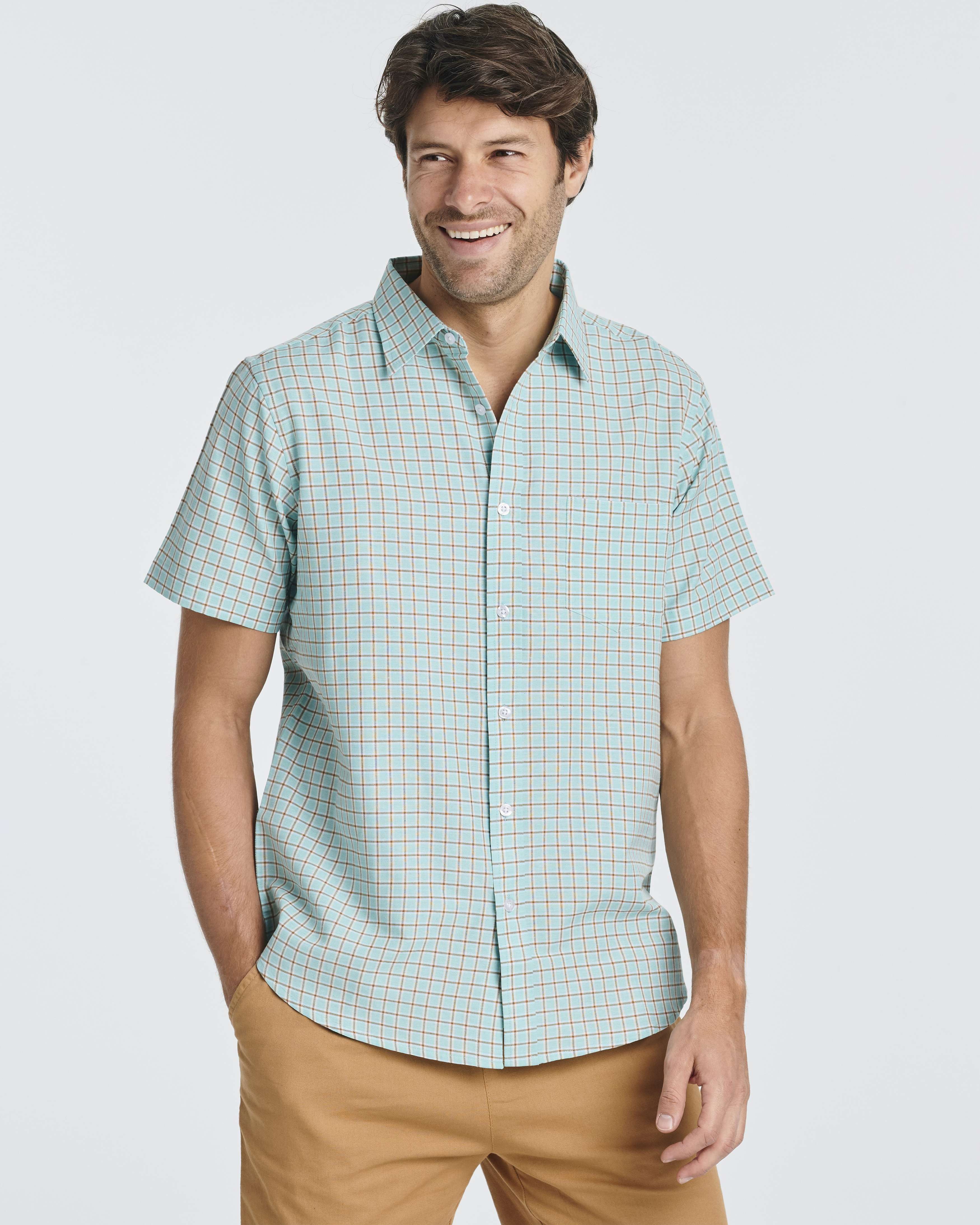3 Pack: Men's Regular-Fit Short Sleeve Woven Shirt