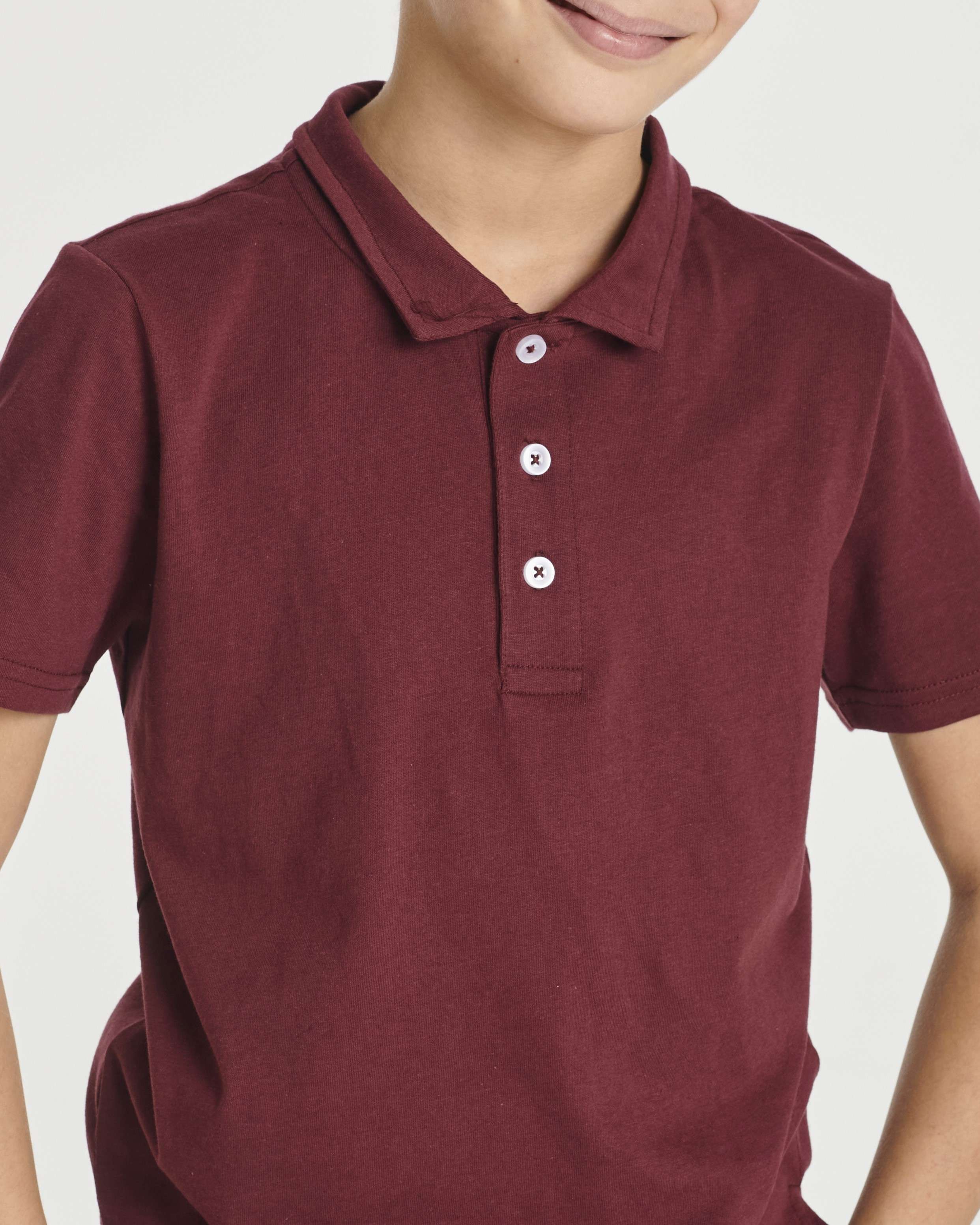 3 Pack: Boys' Jersey Cotton Polo Shirt