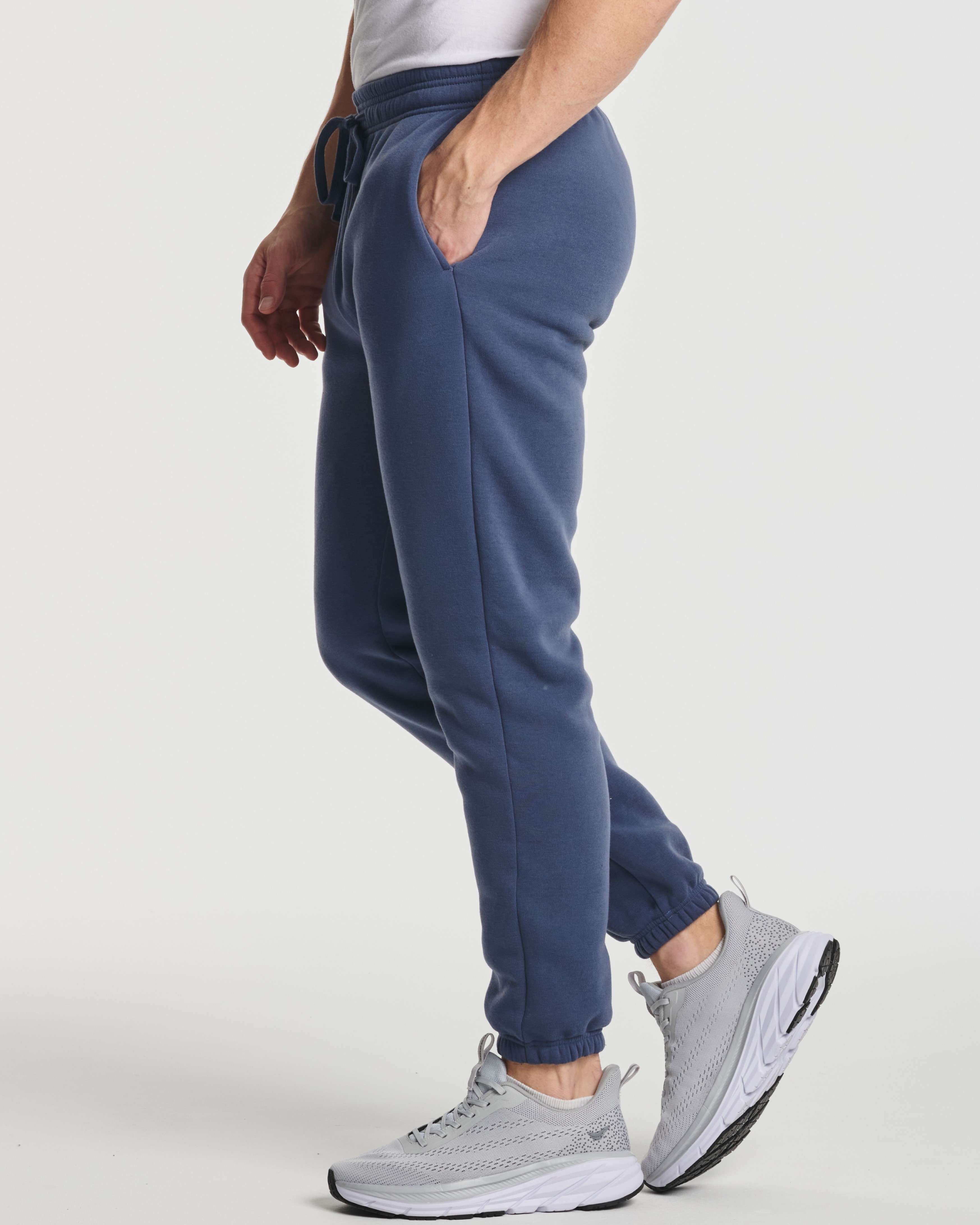 3 Pack: Men's Fleece Jogger Sweatpants (Available in Big & Tall)