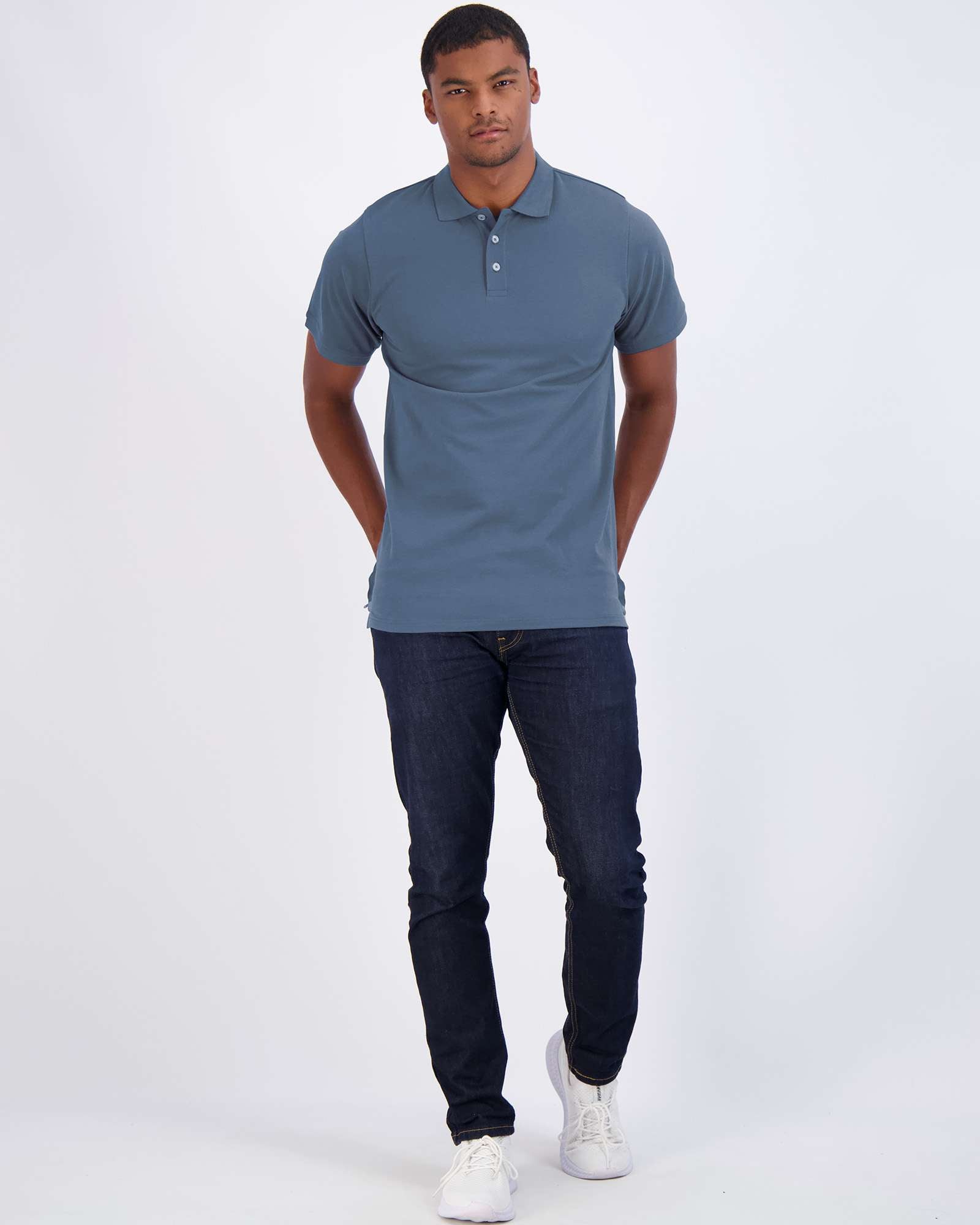 3 Pack: Mens Cotton Pique Short Sleeve Polo Shirt