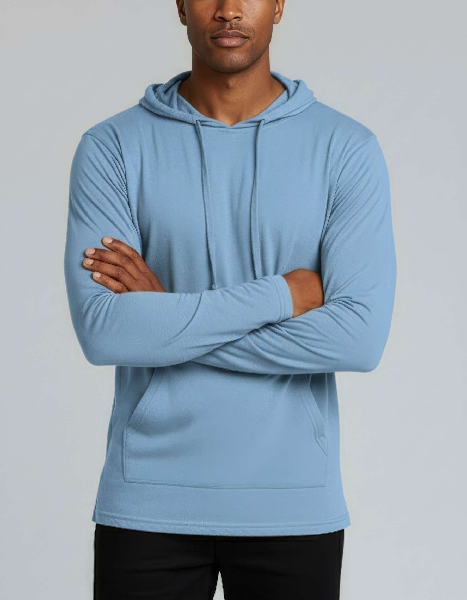 3 Pack: Mens Cotton Lightweight Pullover Hoodie