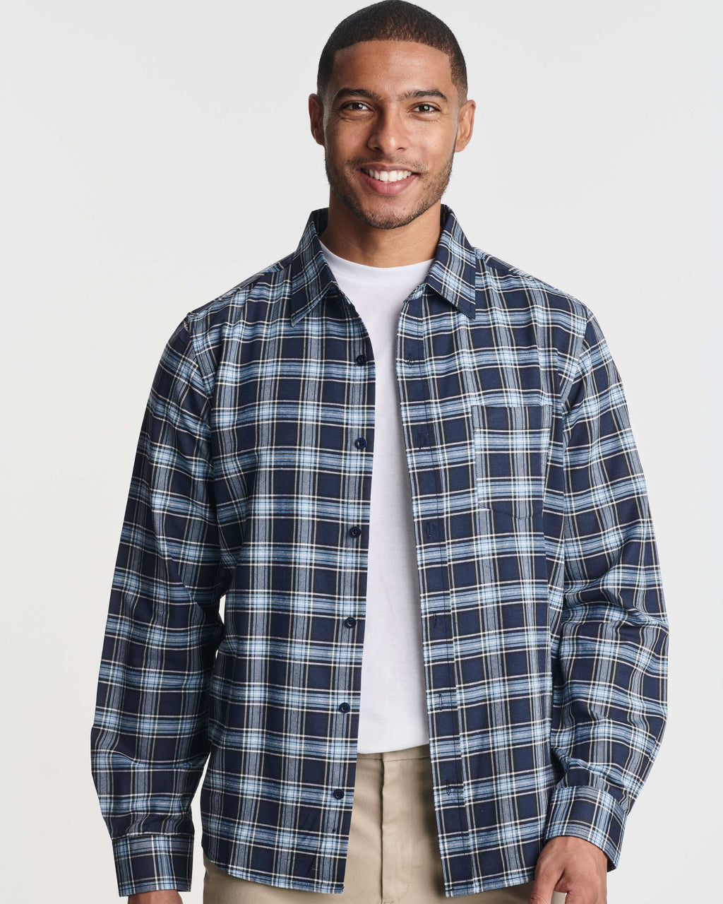 3 Pack: Men's Regular-Fit Long Sleeve Poplin Shirt (Available in Big & Tall)