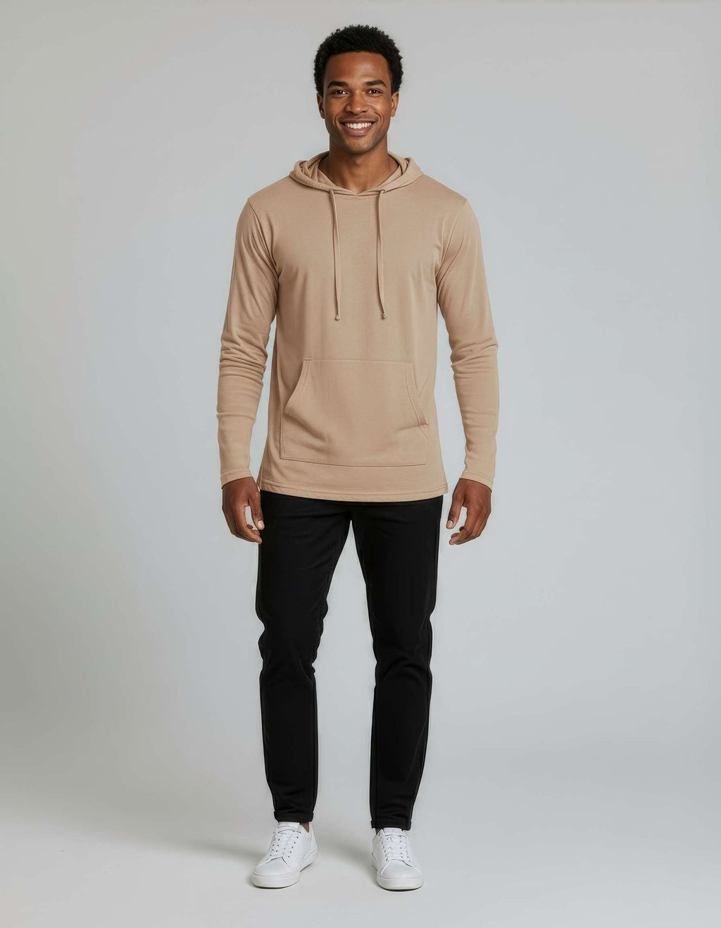 3 Pack: Mens Cotton Lightweight Pullover Hoodie