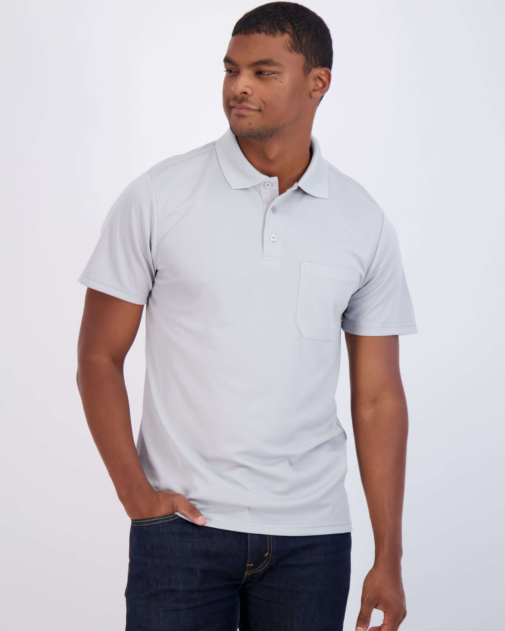 3 Pack: Men's Short Sleeve Dry-Fit Polo Shirt (Available in Big & Tall)