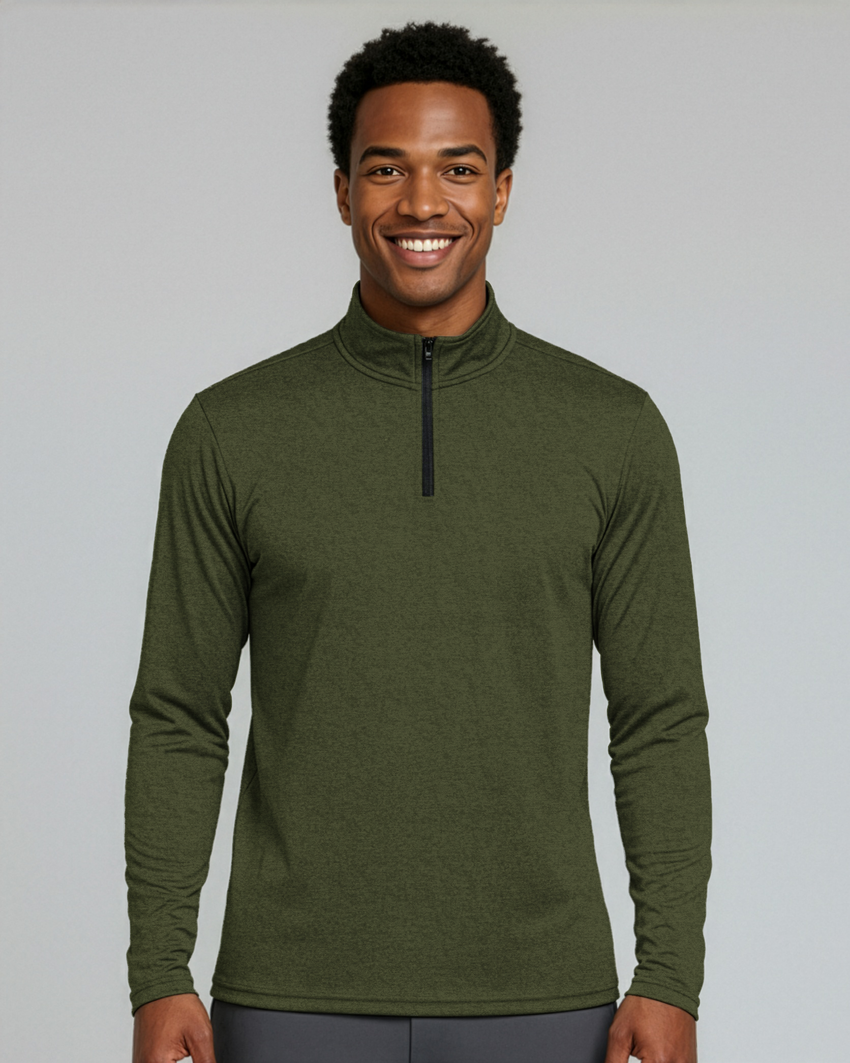 3 Pack: Mens Active Dry-Fit Quarter Zip Pullover (Available in Big & Tall)