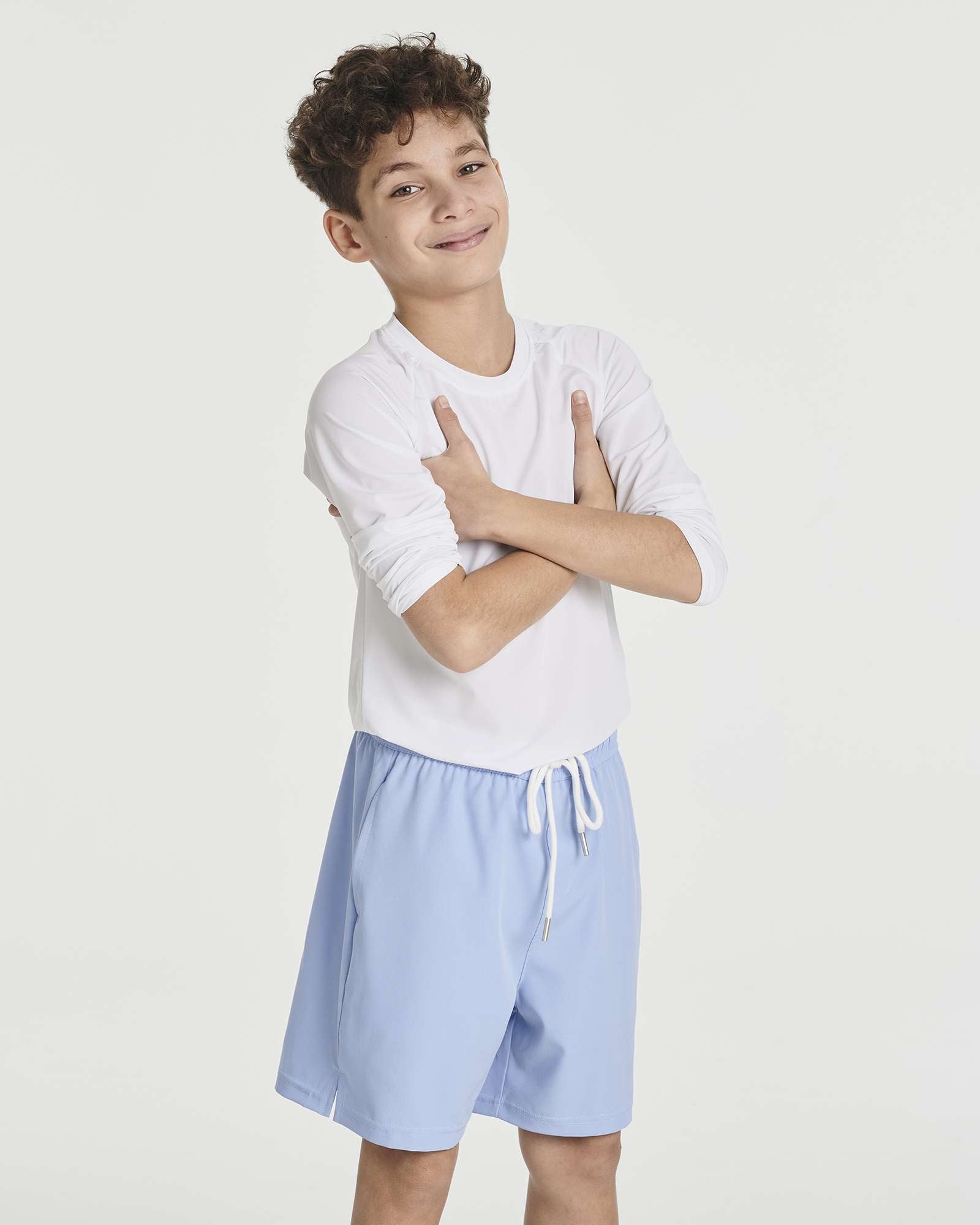 3 Pack: Boys' 2-in-1 Swim Trunks with Compression Liner