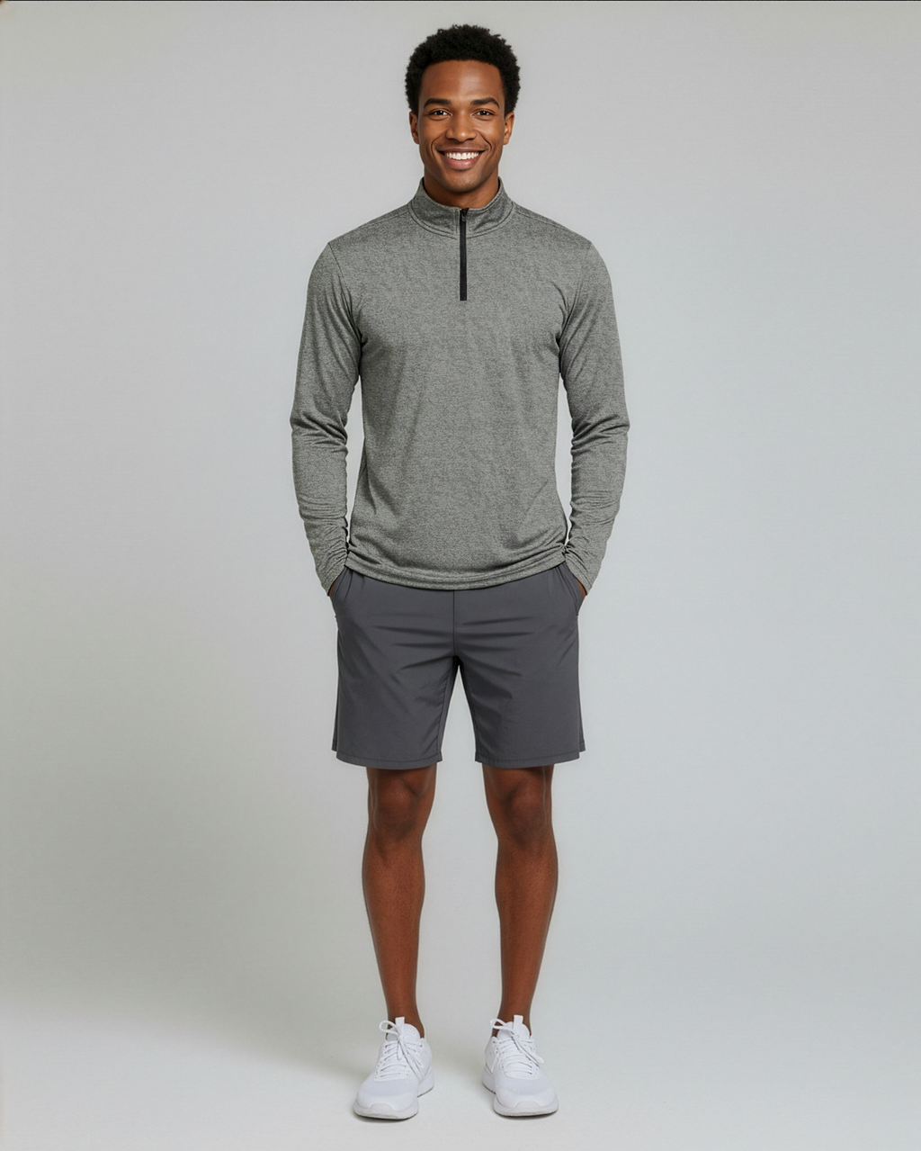 3 Pack: Mens Active Dry-Fit Quarter Zip Pullover (Available in Big & Tall)