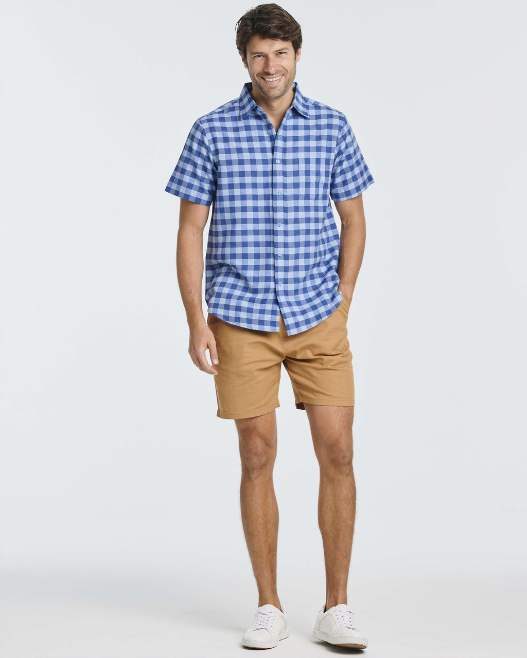 3 Pack: Men's Regular-Fit Short Sleeve Woven Shirt