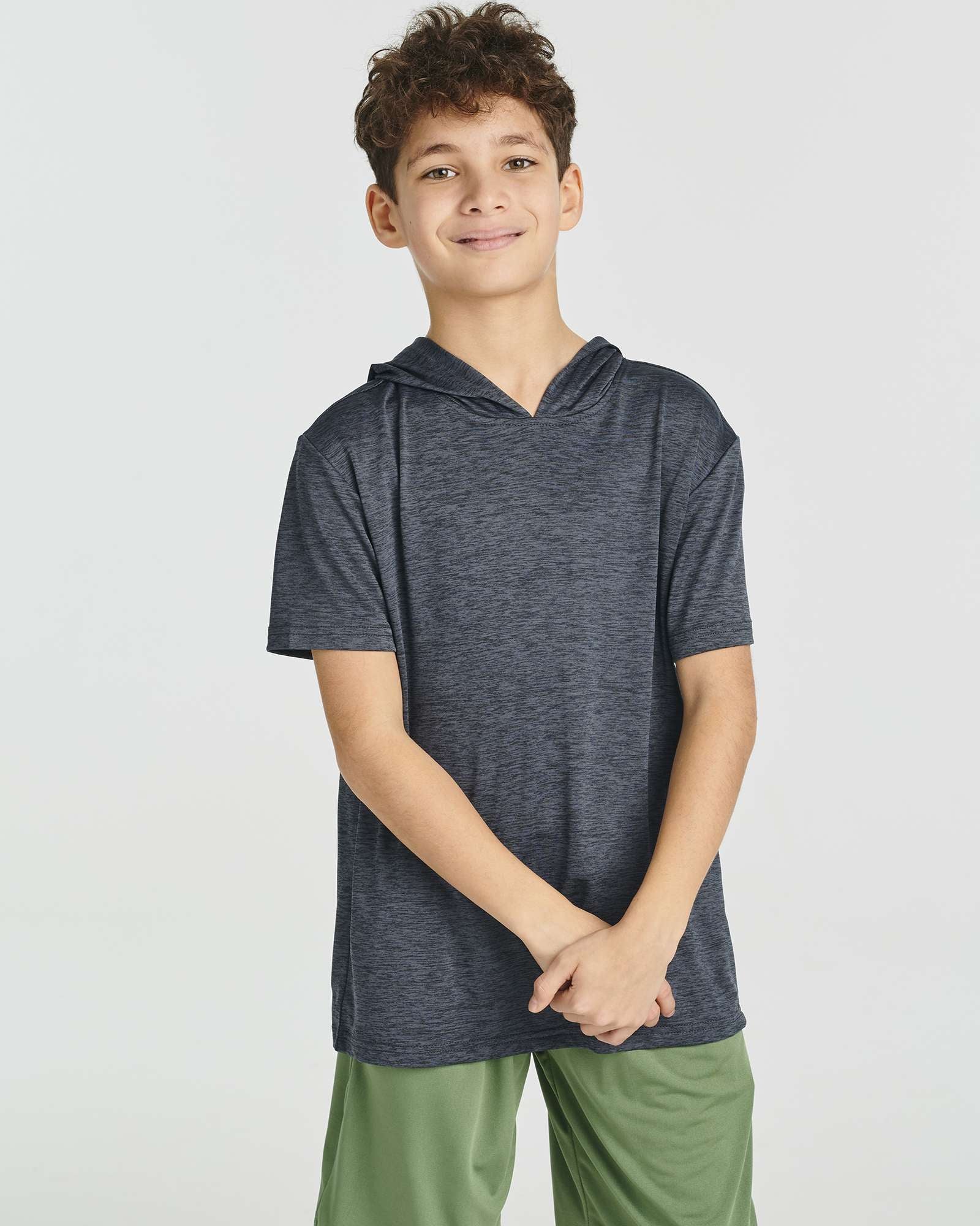 3 Pack: Boys' Dry-Fit Short Sleeve Workout Hoodie