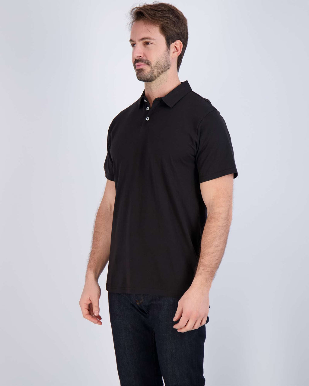3 Pack: Men's Jersey Cotton Short Sleeve Polo Shirt