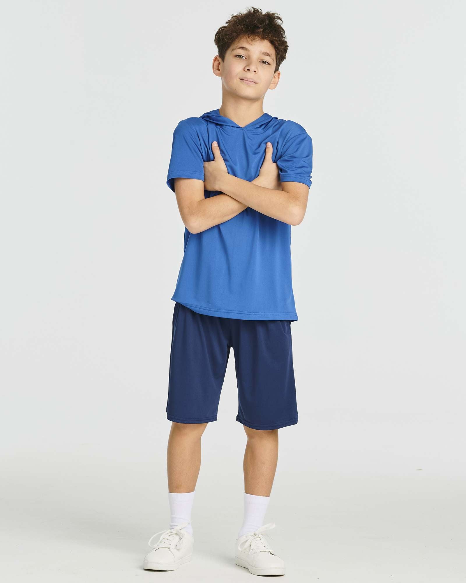 3 Pack: Boys' Dry-Fit Short Sleeve Workout Hoodie