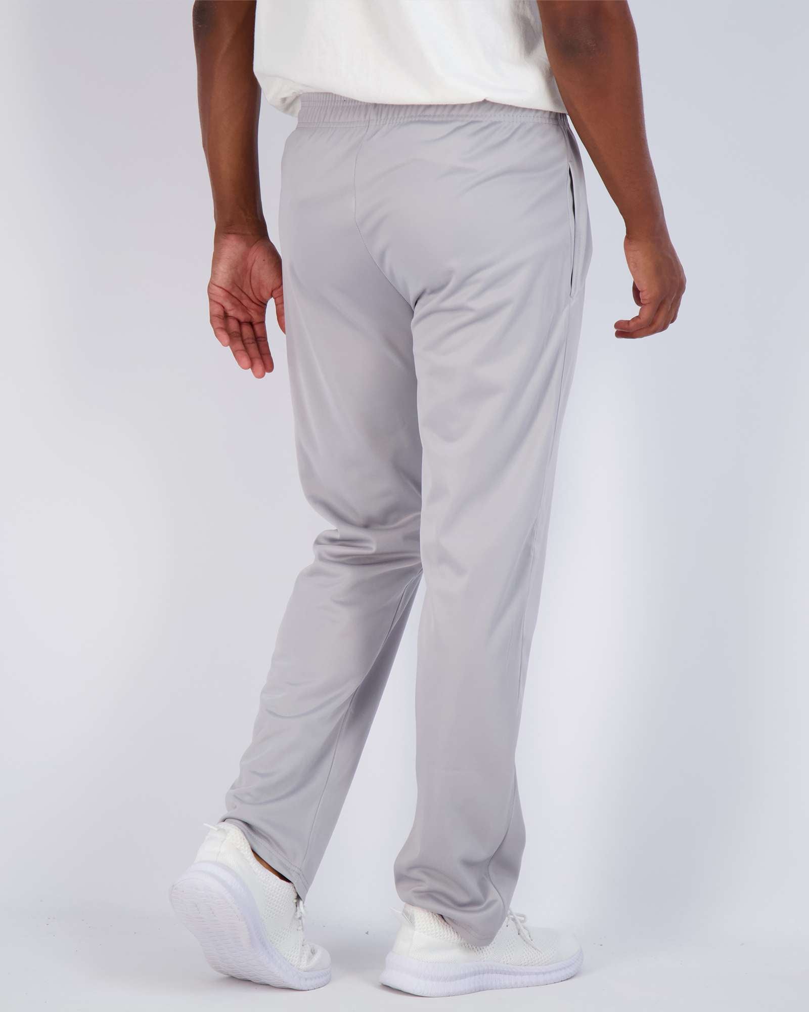 3 Pack: Mens Active Athletic Casual Tricot Open Bottom Sweatpants with Pockets (Available in Big & Tall)