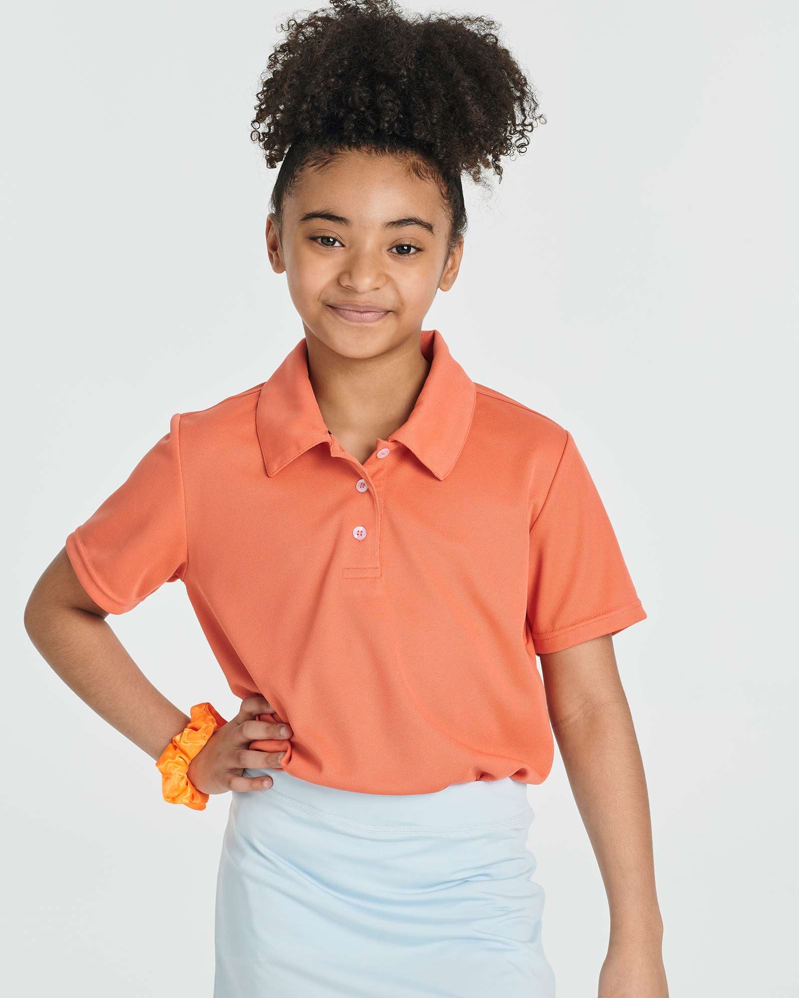3 Pack: Girls' Short Sleeve Performance Polo