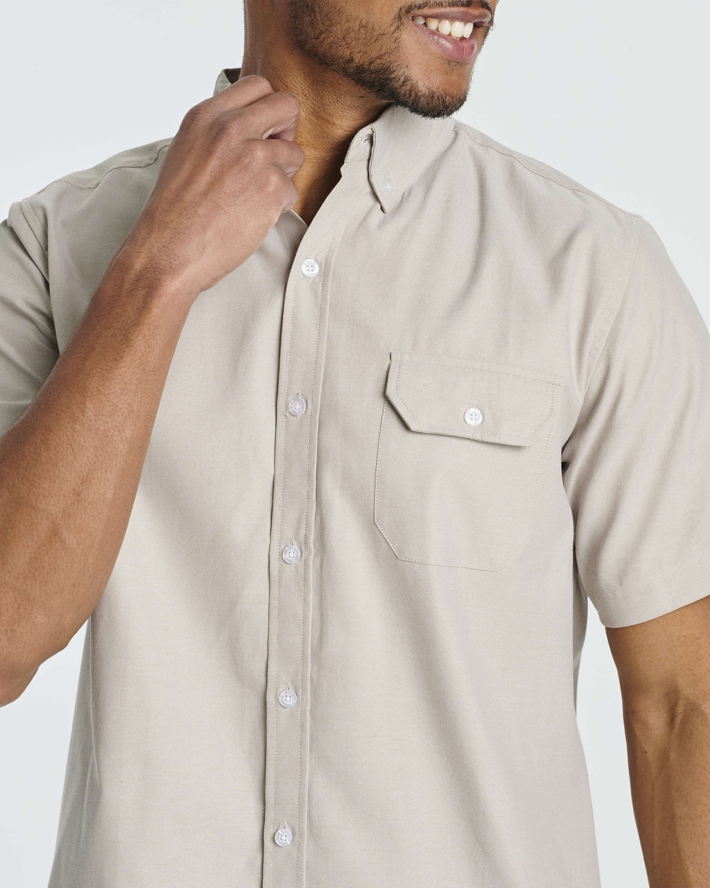 3 Pack: Men's Short-Sleeve Oxford Shirt (Available in Big & Tall)