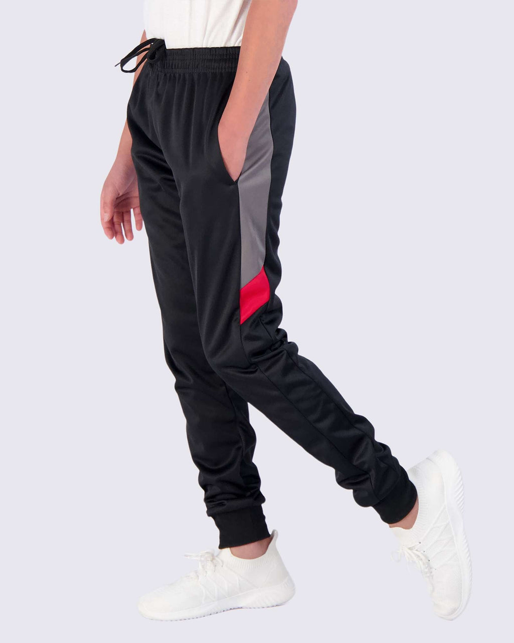 3 Pack: Boys Active Fleece-Lined Tricot Jogger Sweatpants
