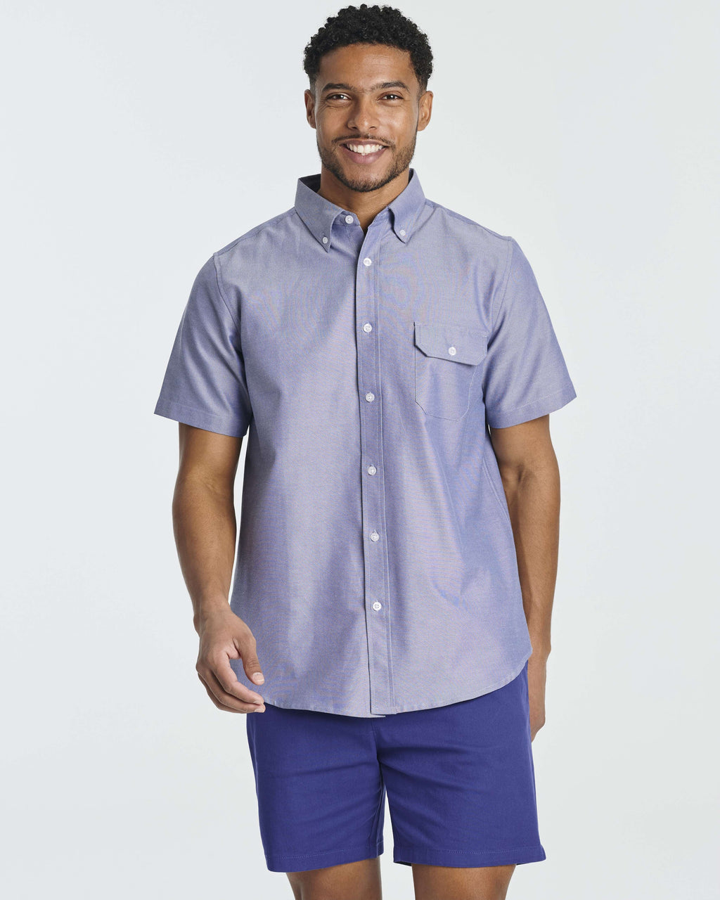 3 Pack: Men's Short-Sleeve Oxford Shirt (Available in Big & Tall)