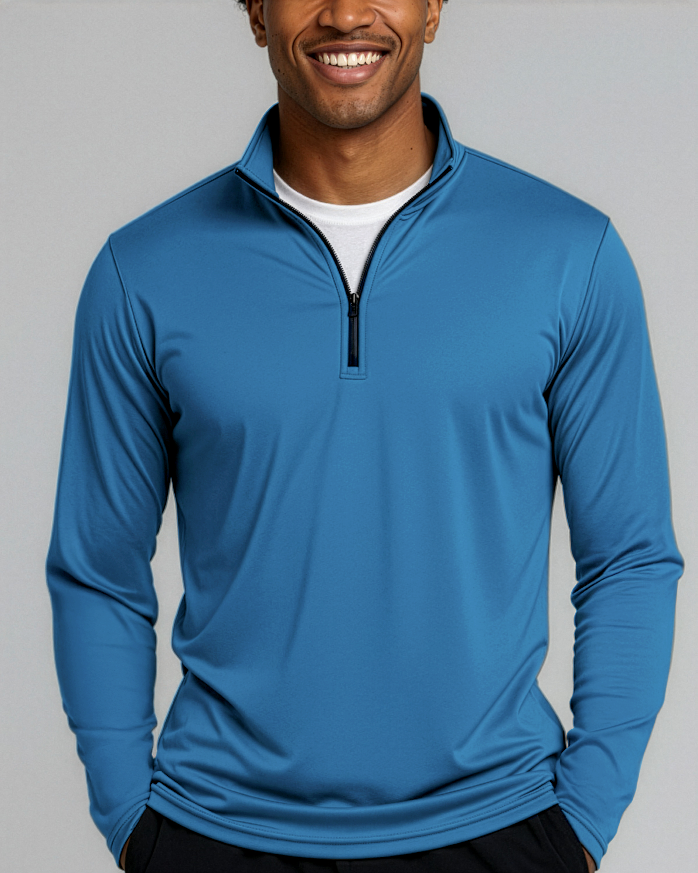 3 Pack: Mens Active Dry-Fit Quarter Zip Pullover (Available in Big & Tall)