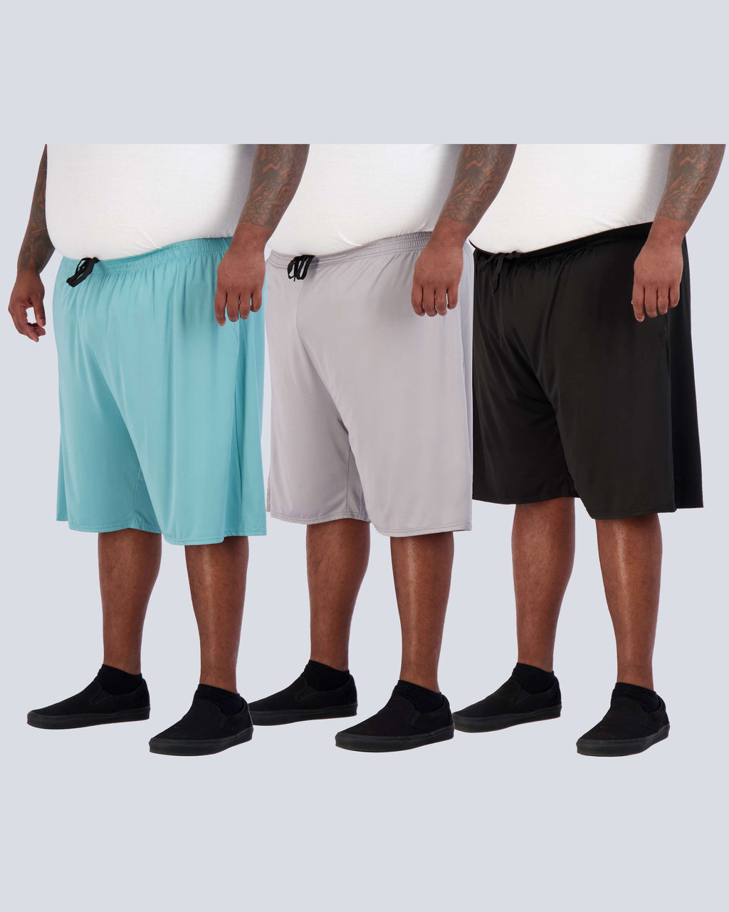 3 Pack: Men's Big & Tall Dry Fit & Mesh Performance Shorts
