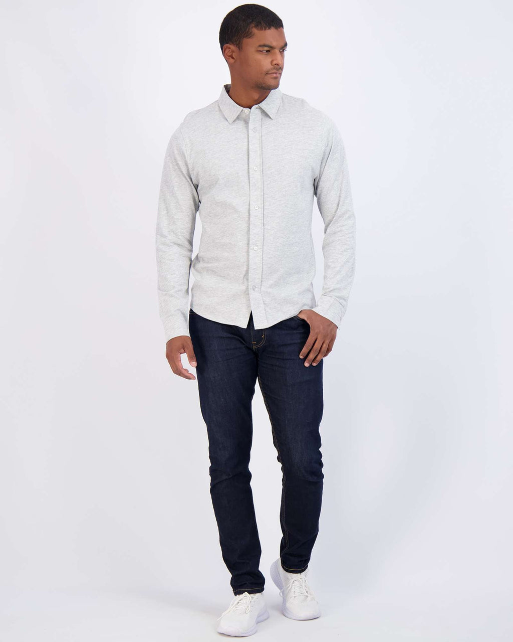 3 Pack: Men's Long Sleeve Button Down Shirt